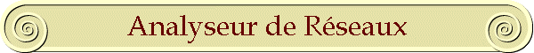 Analyseur de R�seaux