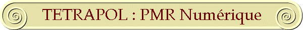 TETRAPOL : PMR Num�rique